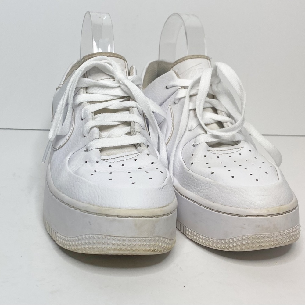 Nike Women's White Sneakers Air Force 1s - Picture 2 of 9